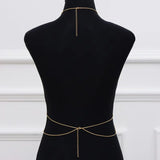Fashion Trendy Chain Jewelry Accessories Sexy Simple Cross Body Chain Integrated Chain Body chain colar Jewelry Gifts for Women