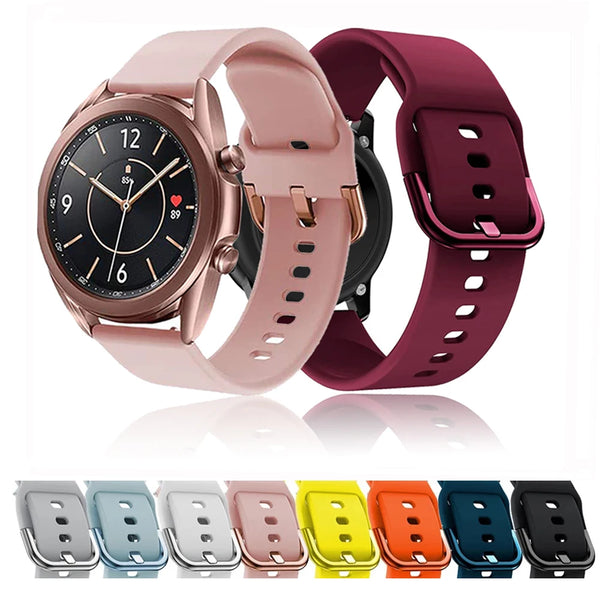 Replacement Band For Samsung Galaxy Watch 3 41mm Silicone Strap For Samsung Galaxy Watch Active 1/2 Galaxy Watch 42mm Watchbands
