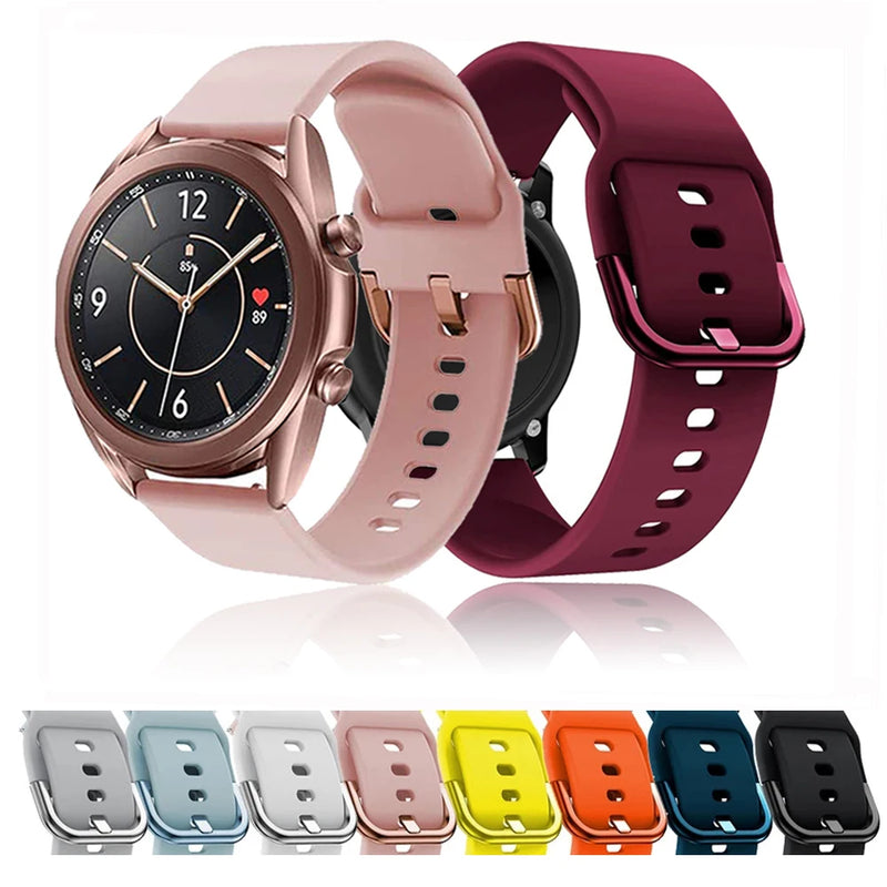 Replacement Band For Samsung Galaxy Watch 3 41mm Silicone Strap For Samsung Galaxy Watch Active 1/2 Galaxy Watch 42mm Watchbands