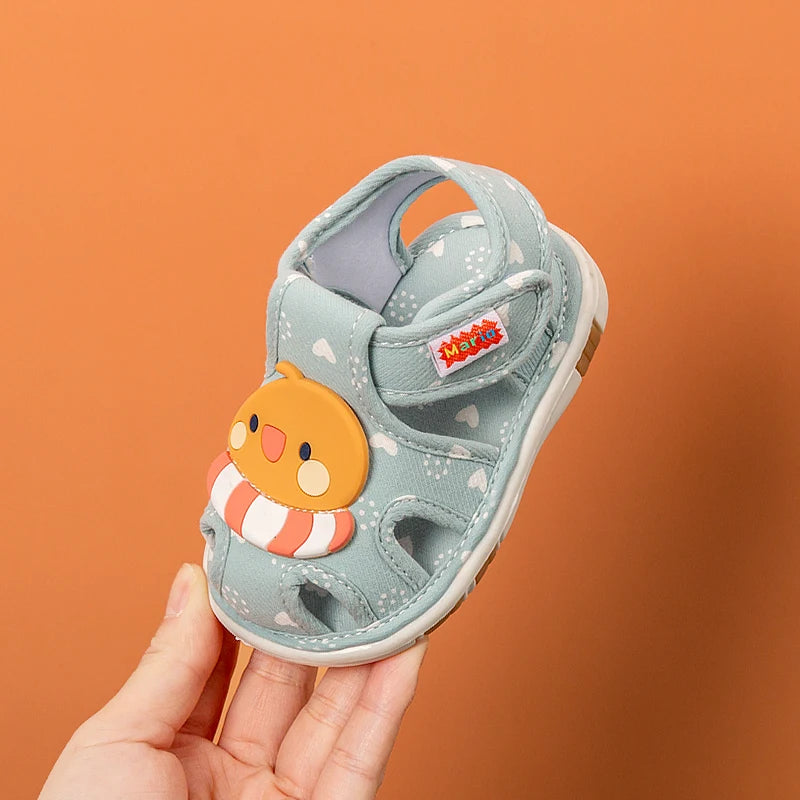 Cheerful Mario Baby shoes Cute vocalizing baby shoes Cartoon animal toddler shoes for boys and girls