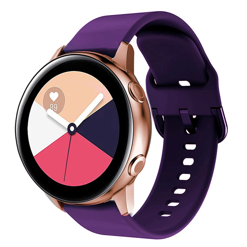 Replacement Band For Samsung Galaxy Watch 3 41mm Silicone Strap For Samsung Galaxy Watch Active 1/2 Galaxy Watch 42mm Watchbands