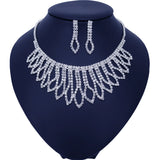 Fashion Wedding Bridal Jewelry Sets For Women Rhinestone Austrian Crystal Jewelry Set Bracelet