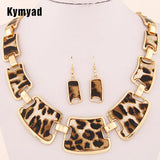 Statement Jewelry Sets Fashion Popular, Elegant, Punk, Geometric Leopard, Link Chain Necklace, Earring Sets, Fashion