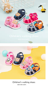 Cheerful Mario Baby shoes Cute vocalizing baby shoes Cartoon animal toddler shoes for boys and girls