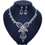 Fashion Wedding Bridal Jewelry Sets For Women Rhinestone Austrian Crystal Jewelry Set Bracelet