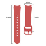 20mm Silicone Strap For Samsung Galaxy Watch 7 6 5 4 Smart Watch Band for Galaxy Watch FE