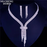 Fashion Wedding Bridal Jewelry Sets For Women Rhinestone Austrian Crystal Jewelry Set Bracelet