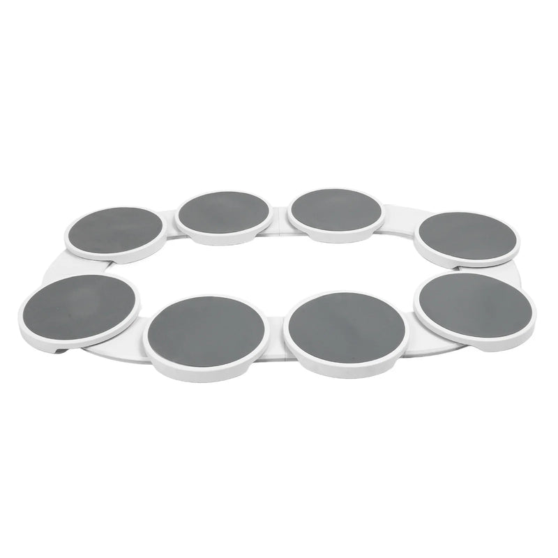 360° rotating kitchen countertop turntable—heat-resistant and perfect for rectangular dining tables."