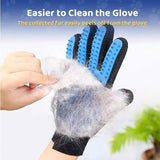 Pet grooming kit: 2-sided brush & glove for de-shedding and de-matting dogs, cats, rabbits.