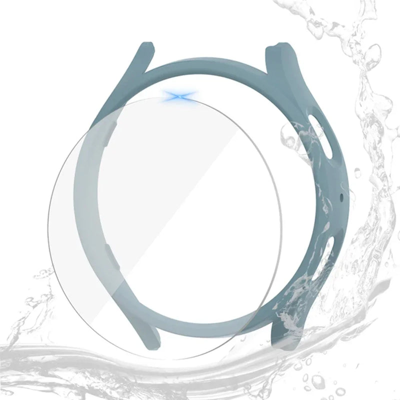 Glass+Case for Samsung Galaxy Watch 7 Waterproof PC Galaxy Watch 6 5 4 40mm 44mm Cover Galaxy Watch FE Cover+Screen Protector