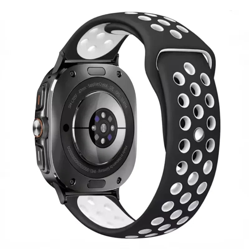 Two-tone Silicone Strap for Samsung Galaxy Watch Ultra 47mm Sports Breathable Bracelet Wristband for Galaxy Watch Ultra Correa