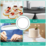 14-inch rotating metal turntable—heavy-duty swivel plate for smooth dining table rotation.