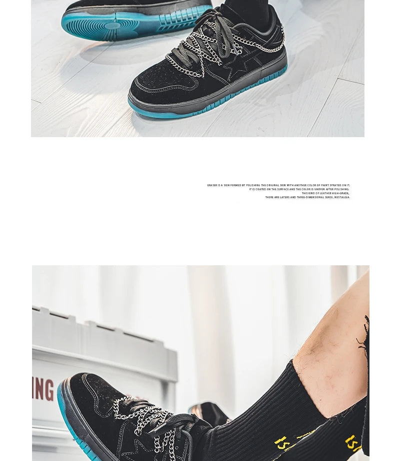 Four Seasons Men's Fashion Novel Retro Casual Wear Comfortable Sports Shoes