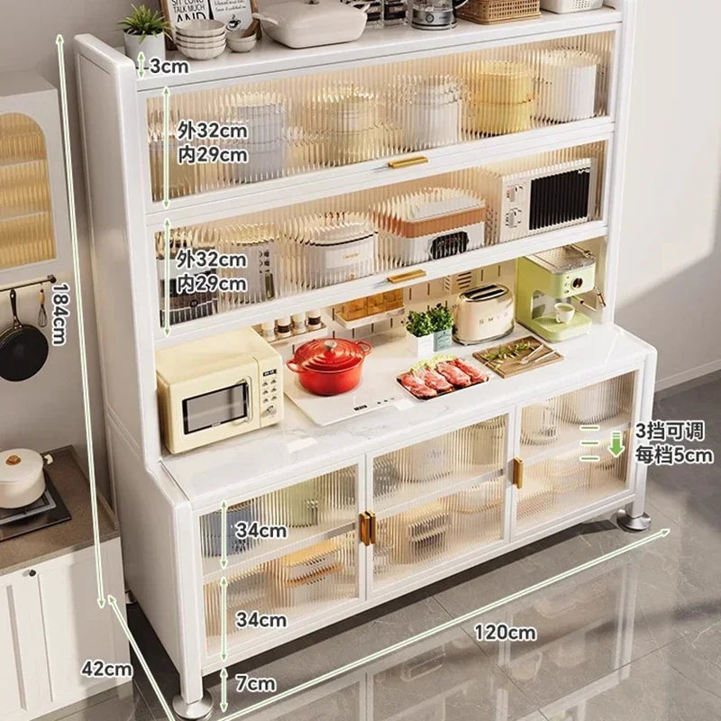 Kitchen Sideboard - Multifunctional Cabinet for Dining Room or Kitchen, Storage & Display Furniture