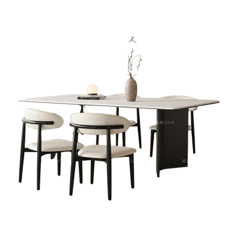 Mobile Nordic extending dining table—ideal for restaurants and living rooms, combining style and functionality."