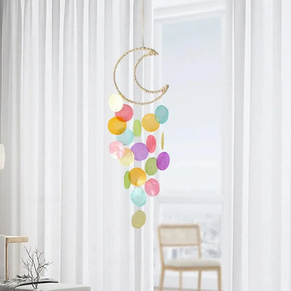 Natural Shell Wind Chimes - Bohemian Dream Catchers for Kids' Room or Nursery Decor, Unique New Year Gift Idea