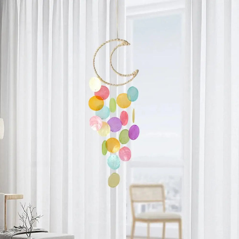 Natural Shell Wind Chimes - Bohemian Dream Catchers for Kids' Room or Nursery Decor, Unique New Year Gift Idea