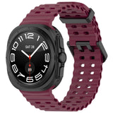 Official Ocean Silicone Strap For Samsung Galaxy Watch 7 Ultra 47mm Watchband Replacement Bracelet For Galaxy Watch Ultra Correa