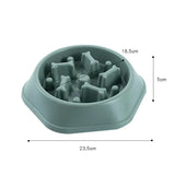 Pet Product Bone Plastic Pet Food Bowl Doggy Puppy Bowl Slow Feeder Dog Bowl