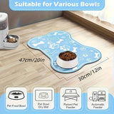 Non-slip pet feeding mat: scratch-resistant, quick-drying, and easy to clean for dogs & cats