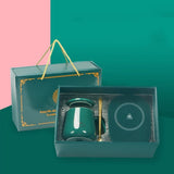 400ml Smart Ceramic Cup Coaster Warmer Thermostatic Coffee Heating Electric Mug Set Milk Tea Heating Water Cafetera