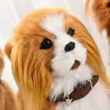 Voice-controlled electric dog toy plush with music, perfect for kids and as a gift.