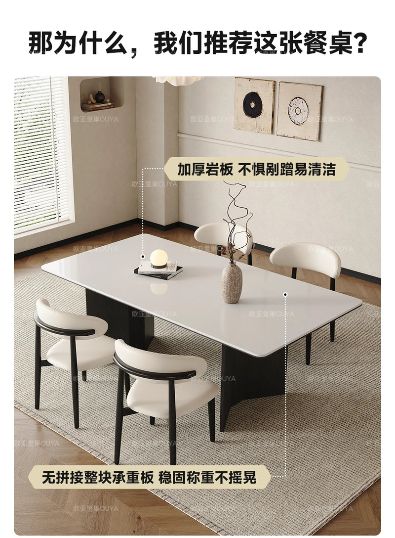 Mobile Nordic extending dining table—ideal for restaurants and living rooms, combining style and functionality."