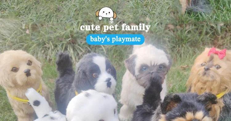 Voice-controlled electric dog toy plush with music, perfect for kids and as a gift.