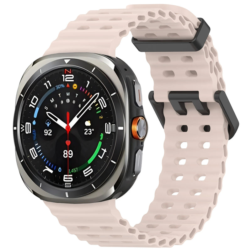 Official Ocean Silicone Strap For Samsung Galaxy Watch 7 Ultra 47mm Watchband Replacement Bracelet For Galaxy Watch Ultra Correa