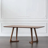 "Luxury Italian-style wooden dining table—modern, waterproof, and perfect for kitchen or living spaces.