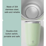 304 Stainless Steel Automatic Self-Stirring Mug Rechargeable Automatic Self Stirring Magnetic Mug Smart Mixer Water Bottle