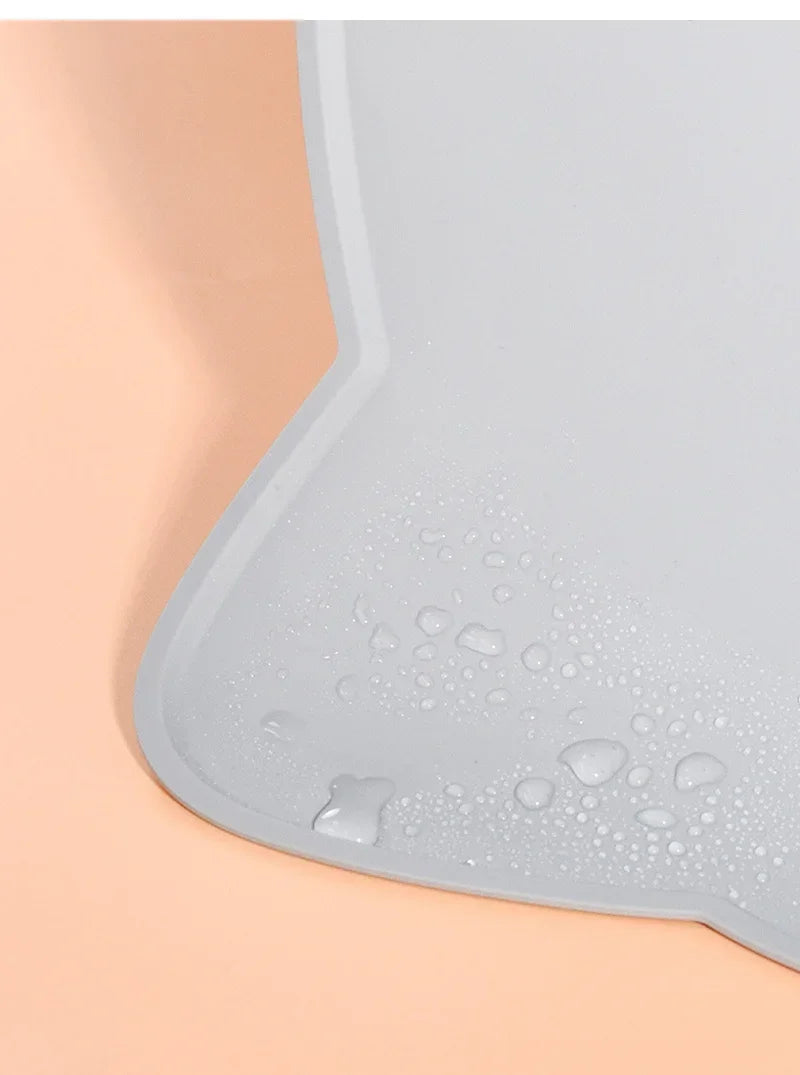 Waterproof Silicone Pet Feeding Mat - Non-Slip Food & Water Bowl Pad for Dogs and Cats