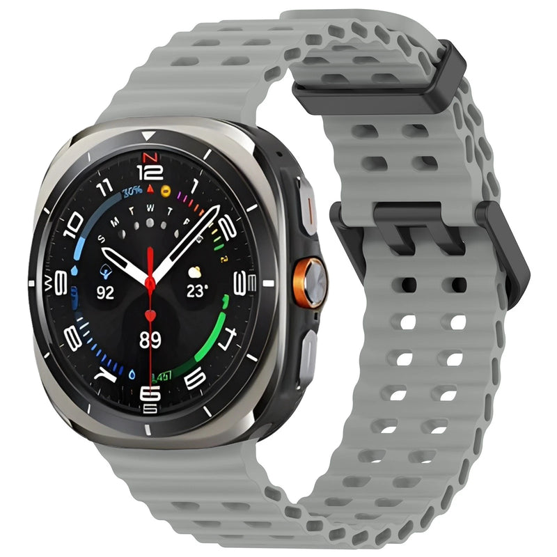 Official Ocean Silicone Strap For Samsung Galaxy Watch 7 Ultra 47mm Watchband Replacement Bracelet For Galaxy Watch Ultra Correa