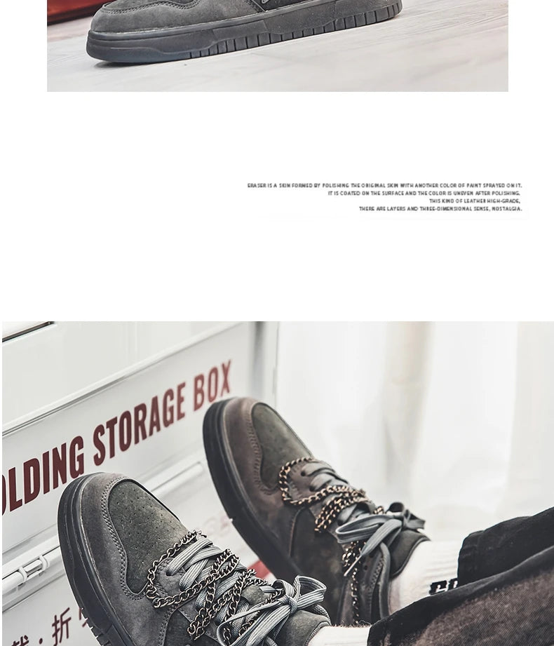 Four Seasons Men's Fashion Novel Retro Casual Wear Comfortable Sports Shoes