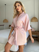 Silky lace nightgown—soft, stylish, and perfect for all-season comfort and homewear elegance.