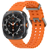 Official Ocean Silicone Strap For Samsung Galaxy Watch 7 Ultra 47mm Watchband Replacement Bracelet For Galaxy Watch Ultra Correa