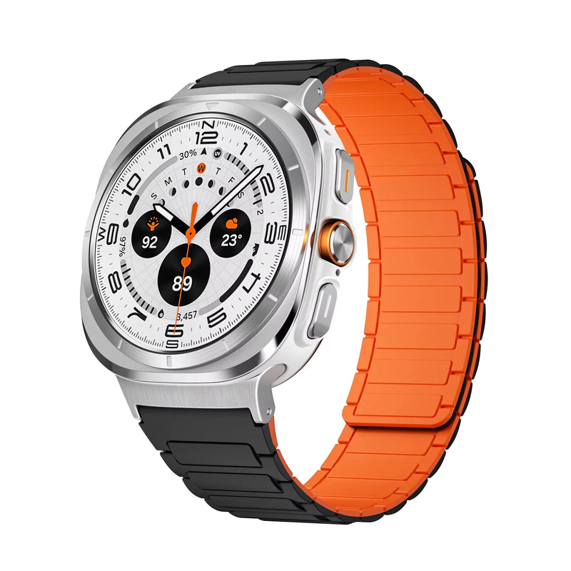 For Galaxy Watch Ultra Strap Magnetic Bracelet Wristband For Samsung Galaxy Watch 7 47mm Silicone Watchband Accessories ﻿