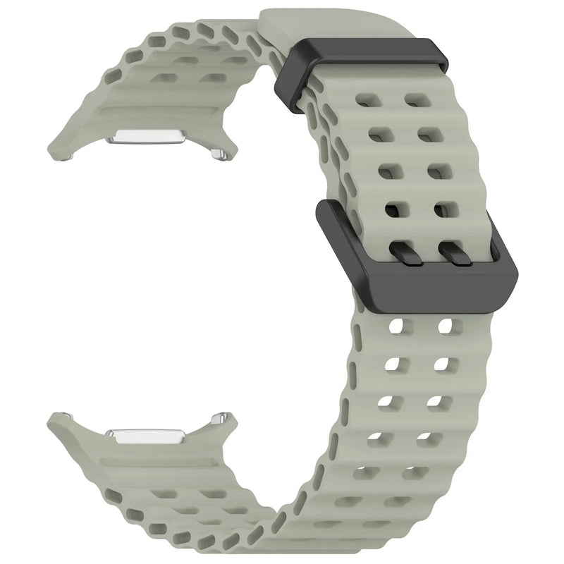 Official Ocean Silicone Strap For Samsung Galaxy Watch 7 Ultra 47mm Watchband Replacement Bracelet For Galaxy Watch Ultra Correa