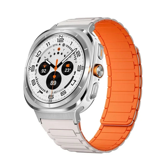 For Galaxy Watch Ultra Strap Magnetic Bracelet Wristband For Samsung Galaxy Watch 7 47mm Silicone Watchband Accessories ﻿