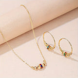 A Necklace and A Pair of Earrings, Perfect Accessories for Women's Holiday Parties, Creative Jewelry Gifts