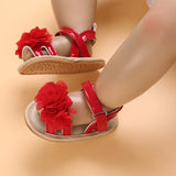 Baby Shoes Baby Shoes 0-18 Months Female Infant Fashion Flower Sandals Non slip Soft Sole Walking Shoes