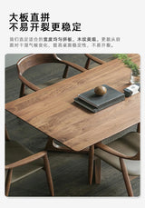 "Luxury Italian-style wooden dining table—modern, waterproof, and perfect for kitchen or living spaces.