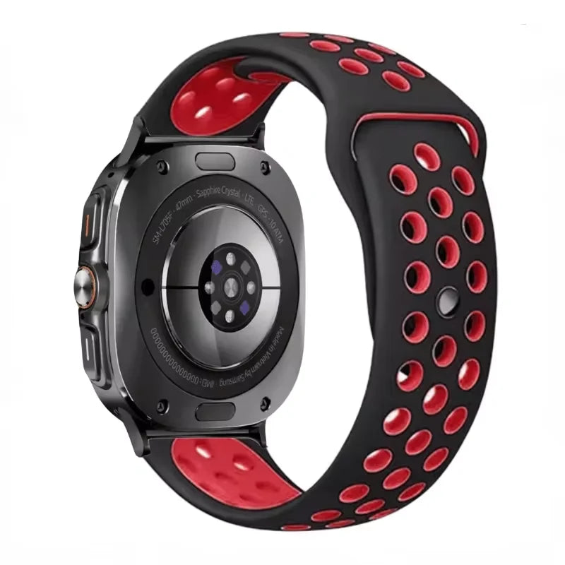 Two-tone Silicone Strap for Samsung Galaxy Watch Ultra 47mm Sports Breathable Bracelet Wristband for Galaxy Watch Ultra Correa