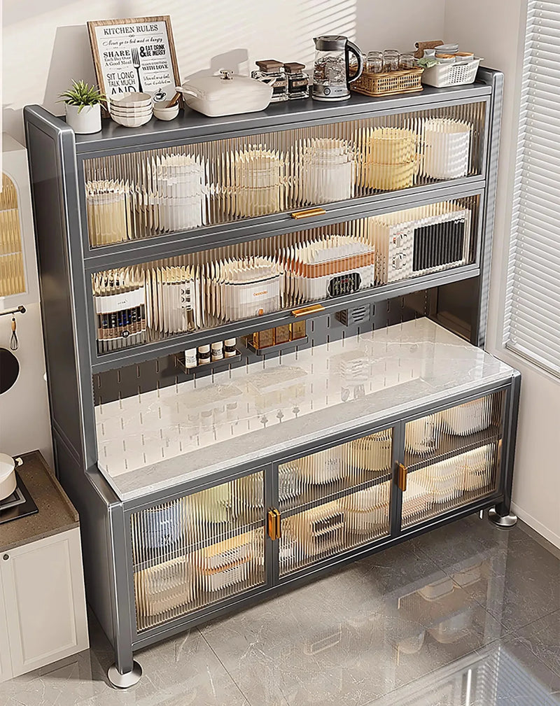 Kitchen Sideboard - Multifunctional Cabinet for Dining Room or Kitchen, Storage & Display Furniture