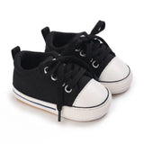 5-Colors Classic Baby Shoes Boys Baby Girls Casual Canvas Sneakers Lace Up Infant Toddler Rubber Anti-slip Newborn Baby Shoes