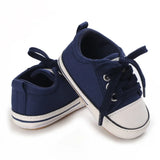 5-Colors Classic Baby Shoes Boys Baby Girls Casual Canvas Sneakers Lace Up Infant Toddler Rubber Anti-slip Newborn Baby Shoes