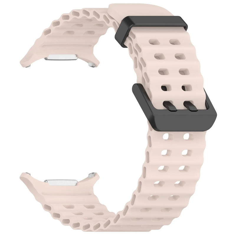 Official Ocean Silicone Strap For Samsung Galaxy Watch 7 Ultra 47mm Watchband Replacement Bracelet For Galaxy Watch Ultra Correa