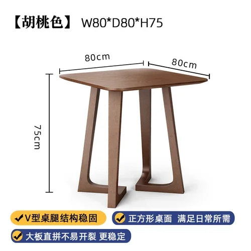 "Luxury Italian-style wooden dining table—modern, waterproof, and perfect for kitchen or living spaces.