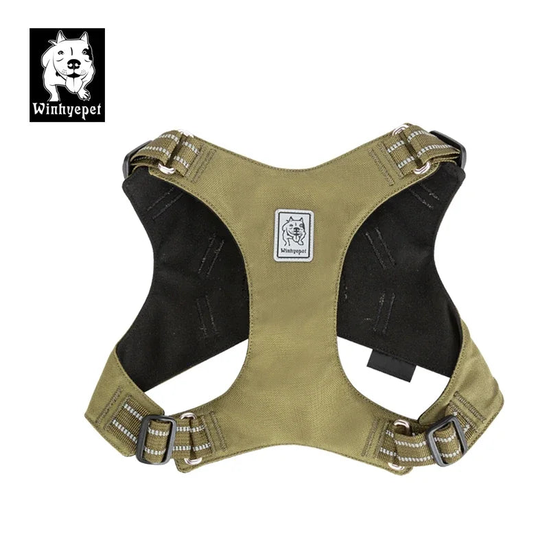 Winhyepet dog harness: lightweight chest strap for comfortable outdoor walking and travel