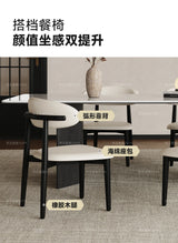 Mobile Nordic extending dining table—ideal for restaurants and living rooms, combining style and functionality."